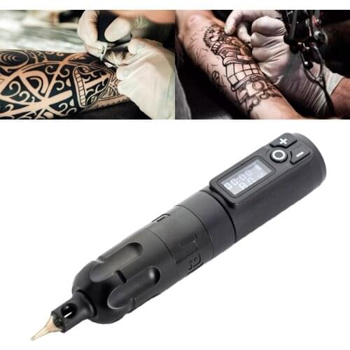 Portable Wireless Mini Tattoo Power Supply 1800mAh Rechargeable RCA Connection