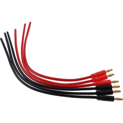 Banana 4mm Bullet Charger Connectors Plug 12AWG Wire Leads for B6 Charger