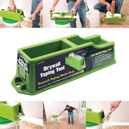 Adjustable Drywall Hand Tool Portable Taping Instrument Gypsum Board Joint Tool Set Strape with Quick-Change Inside Corner Wheel