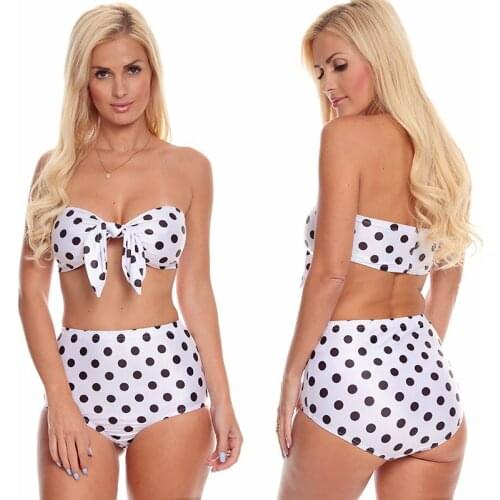 Sexy Women High Waist Bikini Swimsuit New Swimwear Female Brazilian Biquini Bikini Set Bathing Suit Bather Beach Wear 2pcs/lot