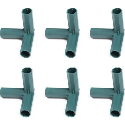 Plants Awning Pillar Connectors Pipe Pole Connecting Joints 16mm 16 Mm Green Strong And Durable PP Plastic Gardening Supplies