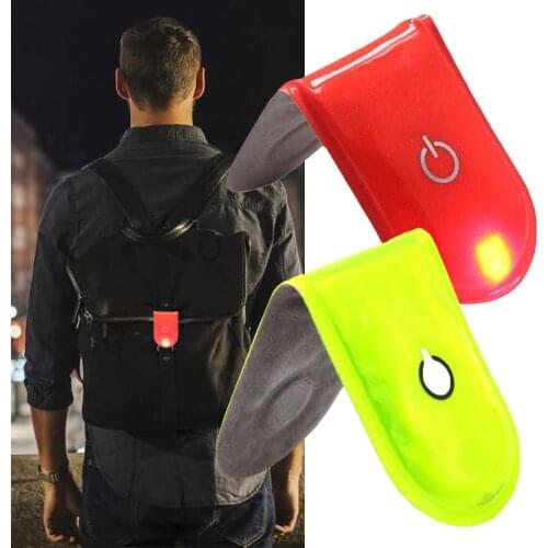 LED Safety Light Reflective Magnet Clip On Strobe Running Walking Bike Cycling