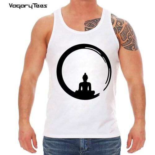 VagaryTees 2019 tank-top Custom Zen Meditation Buddha vest Mens Geek Bottoming clothing