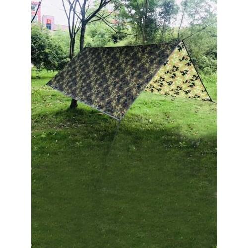 Waterproof Camouflage Awning Sunshade Sun Shelter Tourist Canopy Tarp Tent Outdoor Camping Shade Tent Beach Picnic Tourist Tarp