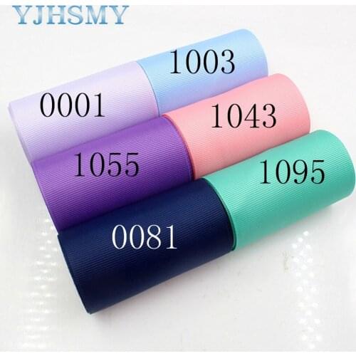 YJHSMY J-17824-L75MM,75 mm 10 yards Solid Color Ribbons Thermal transfer Printed grosgrain Wedding Accessories DIY material
