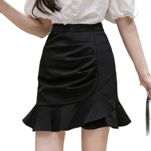 S-5XL plus size ladies style fishtail bag hip skirt all-match high-waist short skirt 2021 summer fashion womens clothing