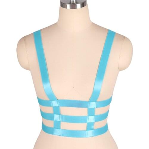 Womens Lingerie Sexy Body Harness Cage Cupless Bra Harajuku Costumes Cosplay Erotic Lingerie Bondage Garter Bdsm Strap Belt