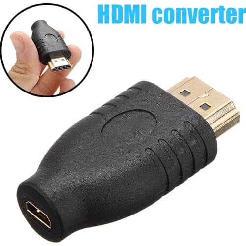 1080P HDMI-compatible Male Type A to Micro HDMI-compatible Female Type D Plug Converter Durable Audio Extension Cable Adapter