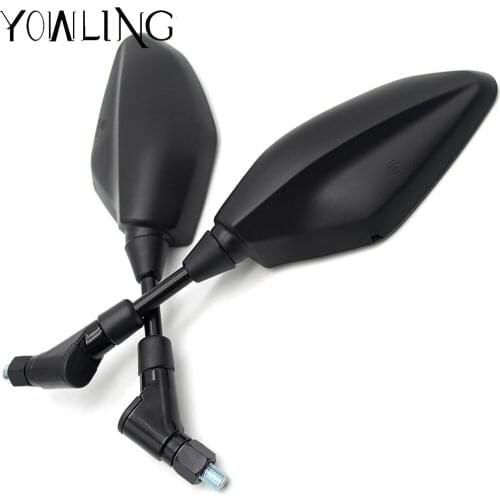 2Pcs/Pair Universal Motorcycle Rearview Mirror Scooter E-Bike Rearview Mirrors Electrombile Back Side Convex Mirror 8mm 10mm