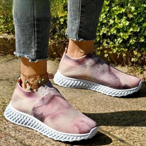 2021 New Fashion Womens Shoes Color Matching Breathable Vulcanized Shoes Womens Sneakers Spring Comfortable Mesh Casual Shoes