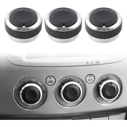 3Pcs For Ford Focus MK2 MK3 Mondeo C/S-max Air Conditioner Switch Knob Button Cover Car-Styling Accessories