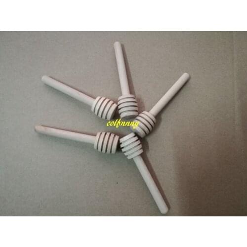300pcs/lot Fast Shipping 8cm Mini Wooden Honey Dippers Wedding Favors Wood Honey Spoon Stick