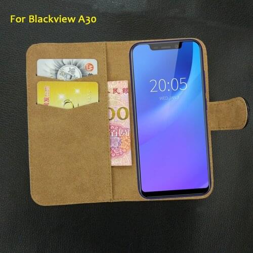 6 Colors Blackview A30 Case Side Leather Fashion Vintage Luxury Retro Protective Blackview A30 Phone Cover Credit Card
