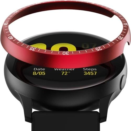 Aluminum Bezel Ring Cover for Samsung Galaxy Watch Active 2 44mm 40mm Smartwatch Protector Anti Scratch Protection Metal Case