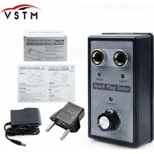 High Quality Dual Hole Car Spark Plug Tester Detector With two testing holes for 12V Gasoline Ignition Plug Test Diagnostic Tool