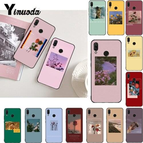 Yinuoda Great art prints blooming flowers Rose Phone Case for Xiaomi Redmi Note 7 8T Redmi 5plus 7A 6A Note8 4X Note8Pro
