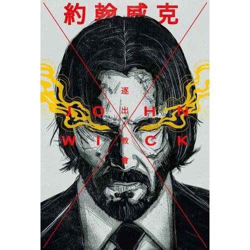 John Wick Exclusive Movie Art print Silk poster Home Wall Decor