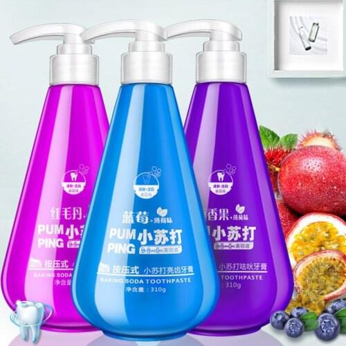 Hot 220g Toothpaste Whitening Teeth Intensive Stain Removal Whitening Toothpaste Instant Brightify Natural Toothpaste Fruit NN