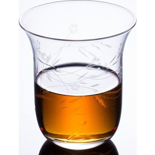 330ml Antique Style Classic Whiskey Wine Glass Cup Flower Grass Pattern Wine Cup Wine Lovers Cocktail Handmade Vodka Tumbler