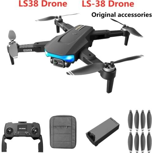 LS38 Drone Original Accessories 7.4V 2000mAh Battery / Propeller Maple Leaf For LS-38 Drone Battery Spare Parts