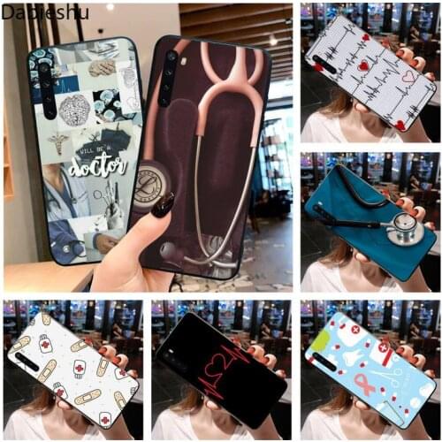Nurse Medical Medicine Health Heart Bling Cute Phone Case For OPPO Realme 6 Pro Realme C3 5 Pro C2 RENO2-Z A11X