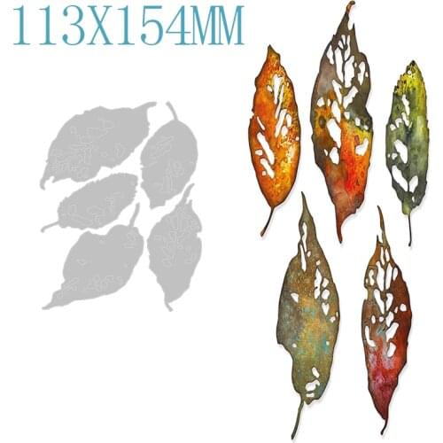 Christmas Leaves Metal Cutting Dies DIY Scrapbooking Decoration Embossed Paper Card Craft Handmade Knife Mold New Arrival