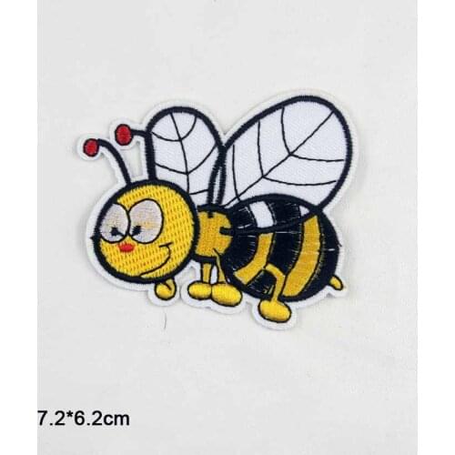 Cartoon Pineapple With Glasses Flower Sun Bee Iron On Embroidered Clothes Patches For Clothing Stickers Garment Wholesale