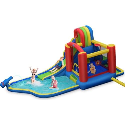 Inflatable Kid Bounce House Slide Climbing Splash Park Pool Jumping Castle OP70103