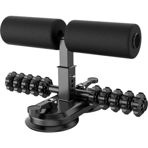 Sit Up Bar Equipment,Sit Up Assistant Device with Massage Roller,Portable Adjustable Sit Up Equipment for Home Sport Gym