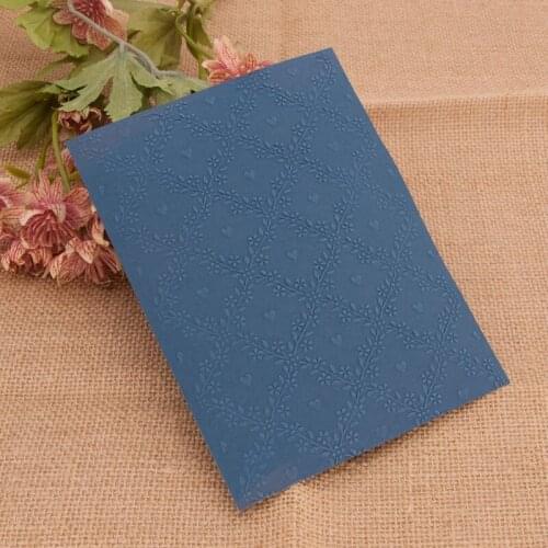 Flower Vine Plastic Embossing Folder Stencil Template DIY Craft Making Pattern Background Paper Cards Scrapbooking Album