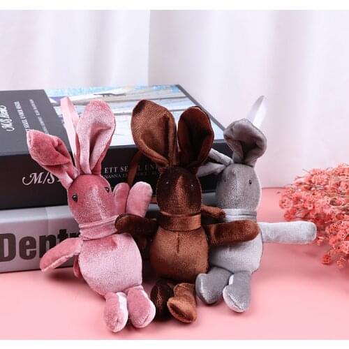 Plush Cute Keychain Small Pendant Wishing Rabbit Bouquet Bunny Doll Eternal Flower Accessories Toy Accessories Childrens Toys