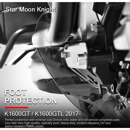 Fit For BMW K1600GT K 1600 GT K1600GTL 2017-on Motorcycle Splash Foot protector Guard Rear Foot Brake Lever Pedal Shifter Cover
