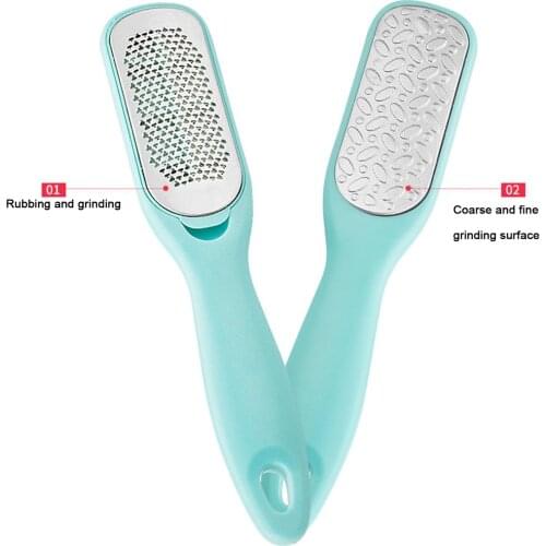 Portable Exfoliating Double-sided Feet File Foot Cleaner For Callus Removal Pedicure Knife Pedicure Tool