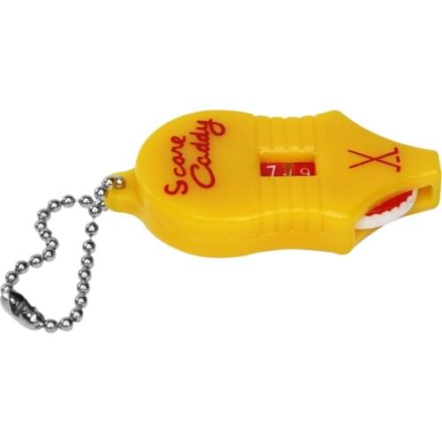 Durable Golf Score Counter Scorer Counting Tool Stroke with Hanging Line Key Chain