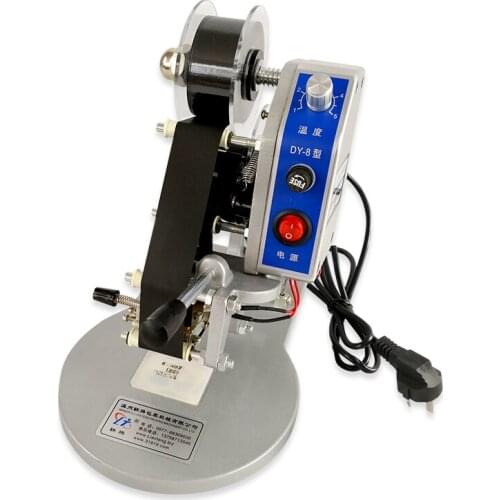 Manual Small Portable Coding Machine Ribbon Type Coding Machine Date Number Shelf Plastic Food Packaging Coder DY-8