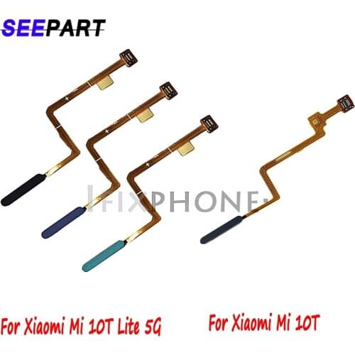 Original For Xiaomi Mi 10T Lite/Mi 10T Fingerprint sensor Button Flex Cable Ribbon For mi 10T Fingerprint Sensor Touch ID