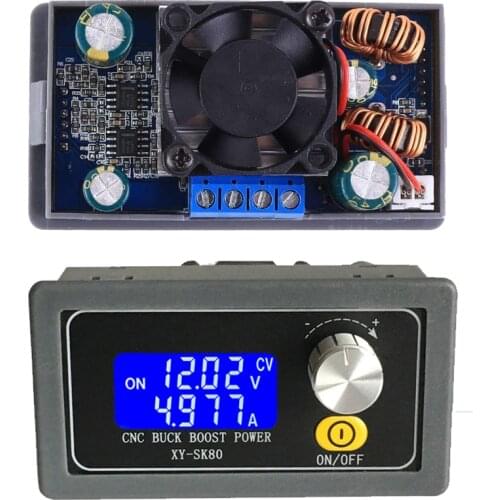 SK80 Buck Boost Converter DC DC 0.6-36V 5A CC CV Power Module Adjustable Regulated laboratory Power Supply Variable 5V 12V 24V