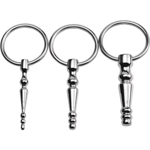 Male Urethral Dilator Penis Plug Metal Urethral Catheter Penis Urethral Sounding Toy No Vibrator Adult Products Horse Eye Stick
