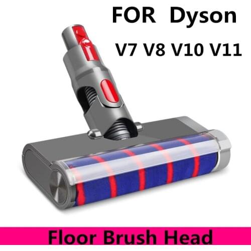 High Quality Floor Brush Head Tool For Dyson V8 V7 V10 V11 Vacuum Cleaner Soft Sweeper Roller Head Floor Brush Replacement