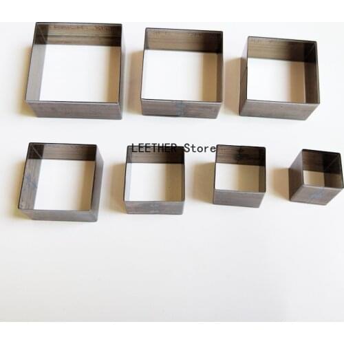 Japan Steel Blade Rule Die Cut Steel Punch Rule Cut Square Cutting Mold Wood Dies for Leather Cutter for Leather Crafts 10-50mm