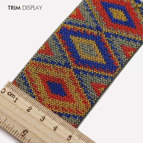 Jacquard Elastic Stretch Fabric Webbing Ribbon Tape Band Belt Material Sew on Applique Scrapbooking Sewing Supplies 10yard/T850