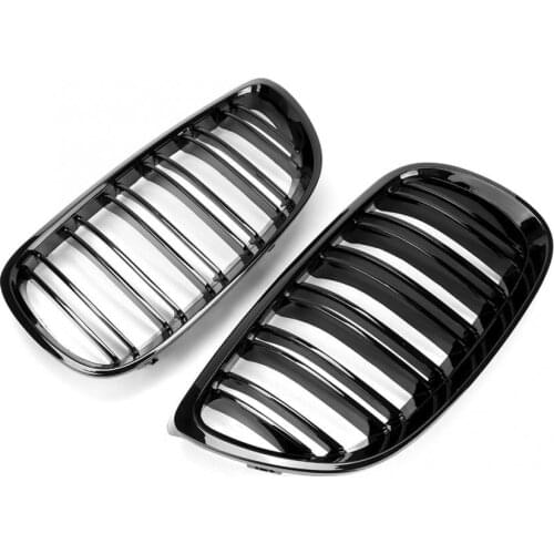 1 pair of bright black car front grille 51137157277 For bmw 3 Series E92 E93 2006200720082009 auto parts