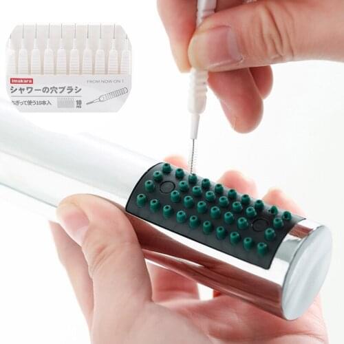 10pcs Nylon Cleaning Brushes Multifunctional Shower Teapot Nozzle Kettle Spout Brush Set For Household Cleaning Brush Supplies