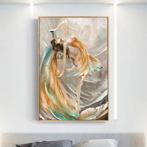 100% Hand Painted Impressionist Flying Girl Painting On Canvas Wall Art Picture Decoration For Living Room Home Decor Frameless