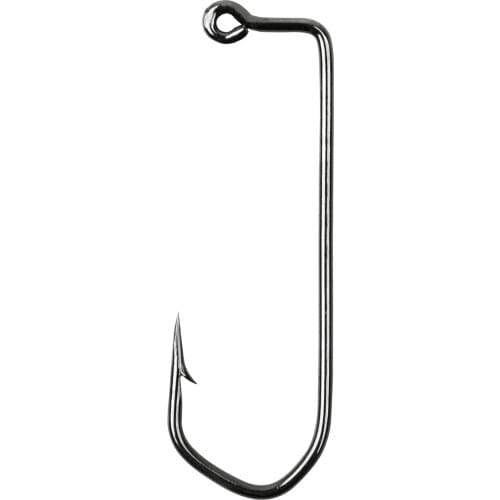 100pcs/lot High Carbon Steel Aberdeen Jig Fishing Hooks with Barbed hook 90 Degree for Crankhook Worm jigging fishing