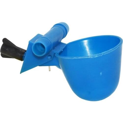 20 pcs Chicken drinking Cups Quail waterer bowls Bird blue glass Animal husbandry tools Automatic Bird Coop Feeder Drinking Cups