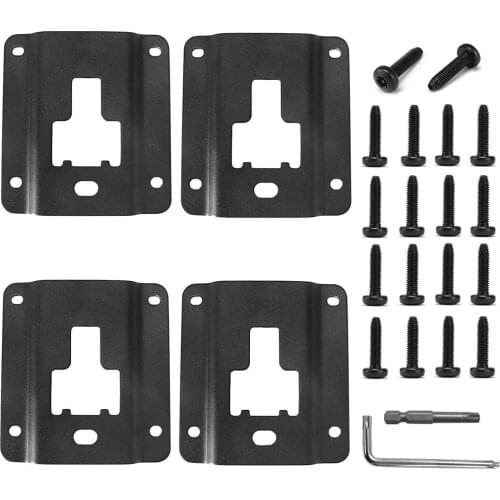 4 pcs Truck Bed Cargo Tie Down Brackets Plates for Ford F150 F250 F350 2015-2021