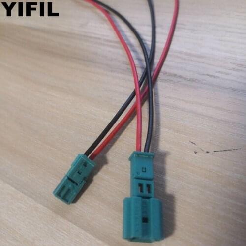 5Sets/lot 2 Pin/Way Male Female Door lights High-pitched Speaker Plug Stereo Electric Connector With Cable Wire Pigtail For BMW