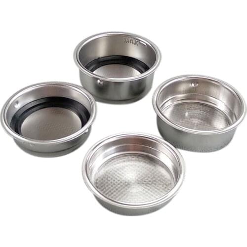 51mm Italian Coffee Machine Accessories Pressure Cup Filter with Black Ring Removable Powder Cup Powder Bowl Basket