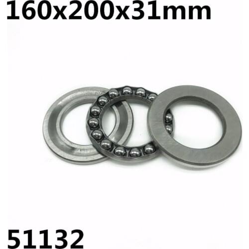 51132 160x200x31mm Axial Thrust Ball Bearings 8132 High quality